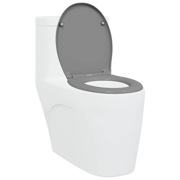 Vidaxl WC-Sitz grau 47 x 37 x 4 cm Duroplast