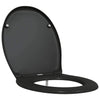 Vidaxl WC-Sitz schwarz 47 x 37 x 4 cm Duroplast