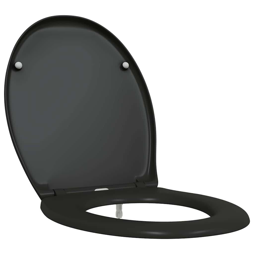 Vidaxl WC-Sitz schwarz 47 x 37 x 4 cm Duroplast