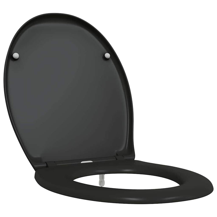 Vidaxl WC-Sitz schwarz 47 x 37 x 4 cm Duroplast