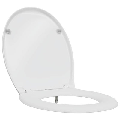 Vidaxl WC-Sitz weiß 47 x 37 x 4 cm Duroplast