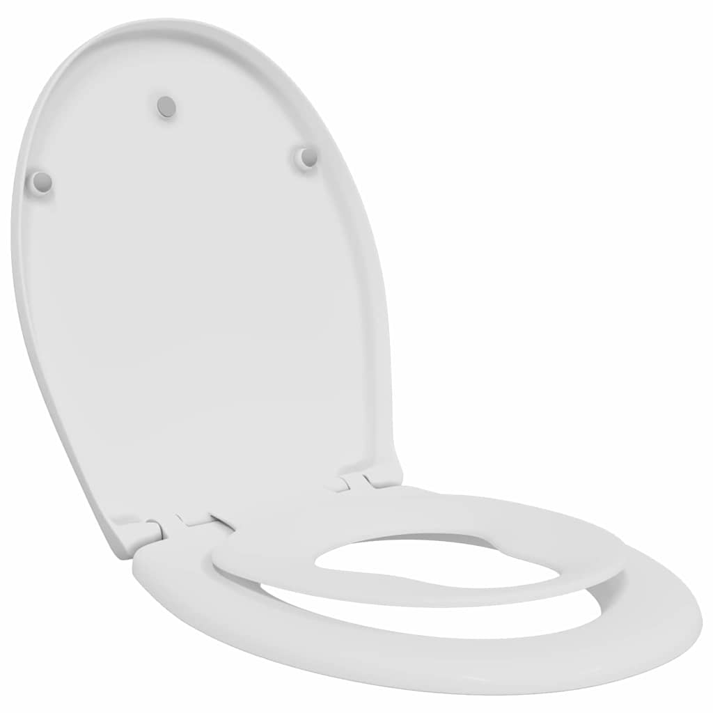 Vidaxl WC-Sitz weiß 47 x 37 x 4 cm Duroplast