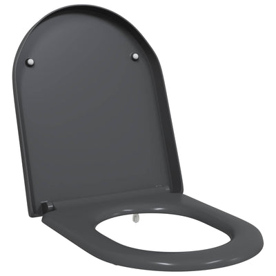 Vidaxl WC-Sitz Anthrazit 49 x 36 x 4 cm Duroplast