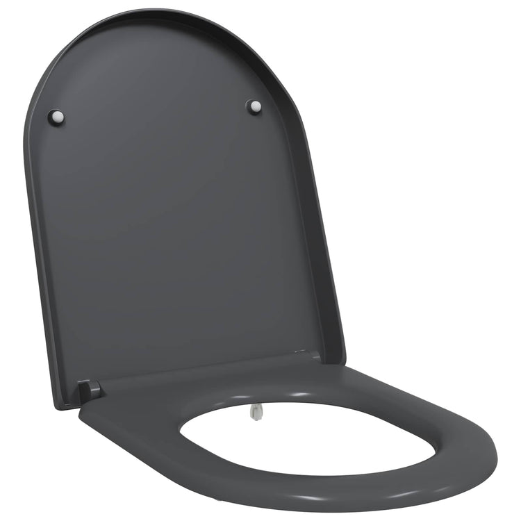 Vidaxl WC-Sitz Anthrazit 49 x 36 x 4 cm Duroplast