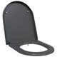 Vidaxl WC-Sitz Anthrazit 49 x 36 x 4 cm Duroplast