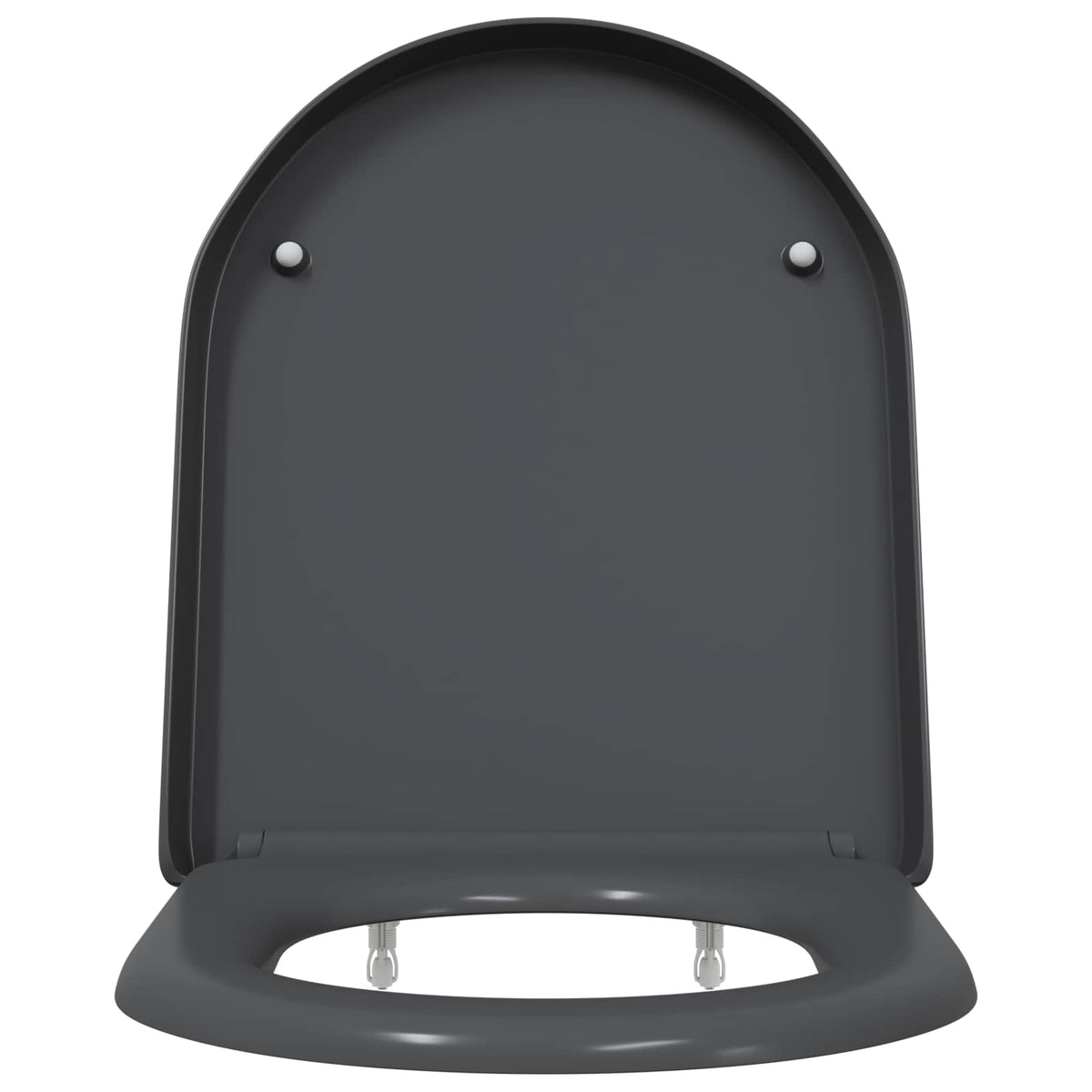 Vidaxl WC-Sitz Anthrazit 49 x 36 x 4 cm Duroplast
