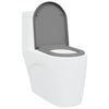 Vidaxl WC-Sitz grau 49 x 36 x 4 cm Duroplast