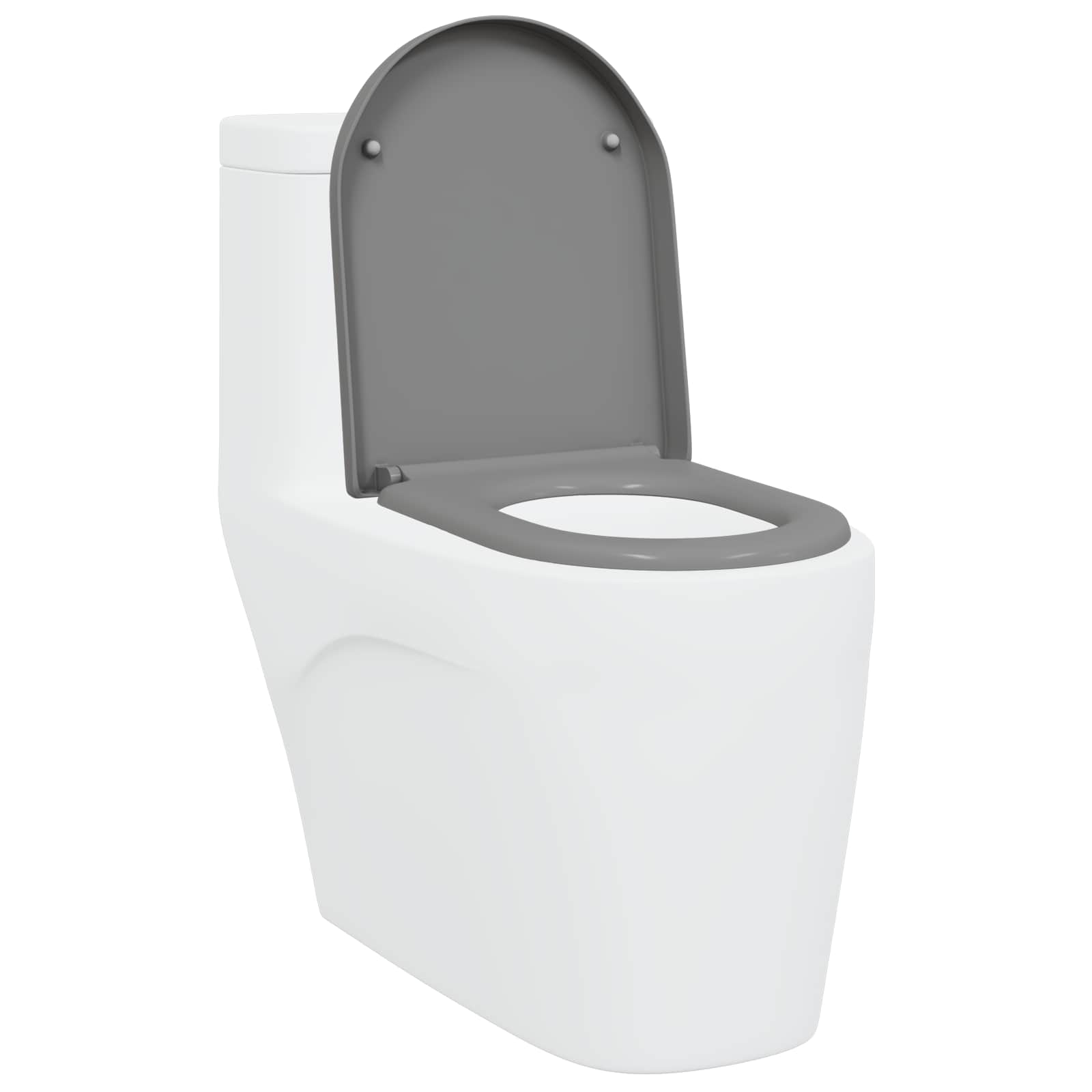 Vidaxl WC-Sitz grau 49 x 36 x 4 cm Duroplast