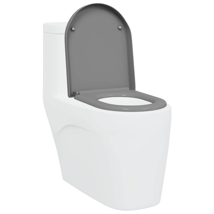 Vidaxl WC-Sitz grau 49 x 36 x 4 cm Duroplast