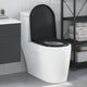 Vidaxl WC-Sitz schwarz 49 x 36 x 4 cm Duroplast