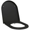 Vidaxl WC-Sitz schwarz 49 x 36 x 4 cm Duroplast