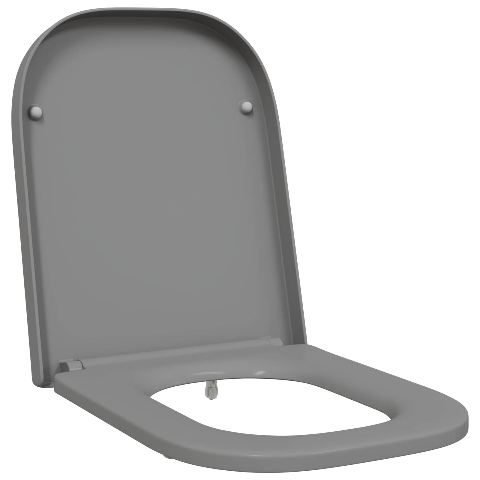 Vidaxx WC-Sitz grau 47,5 x 35 x 3,6 cm Duroplast
