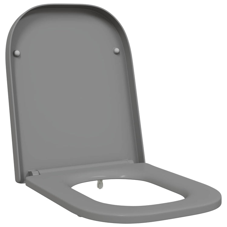 Vidaxx WC-Sitz grau 47,5 x 35 x 3,6 cm Duroplast