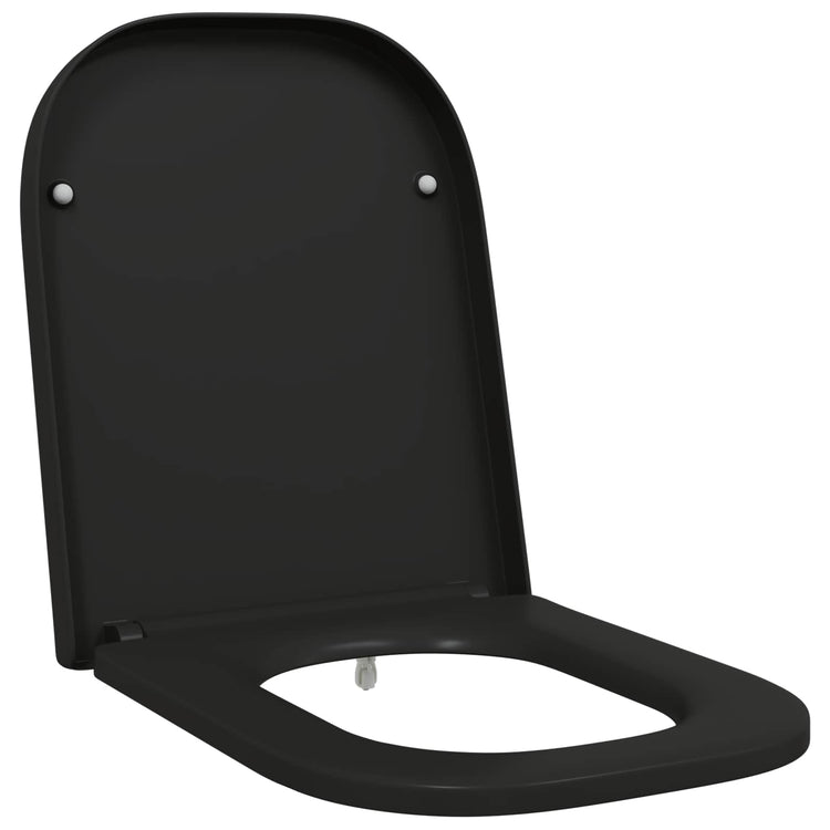 Vidaxx WC-Sitz schwarz 47,5 x 35 x 3,6 cm Duroplast