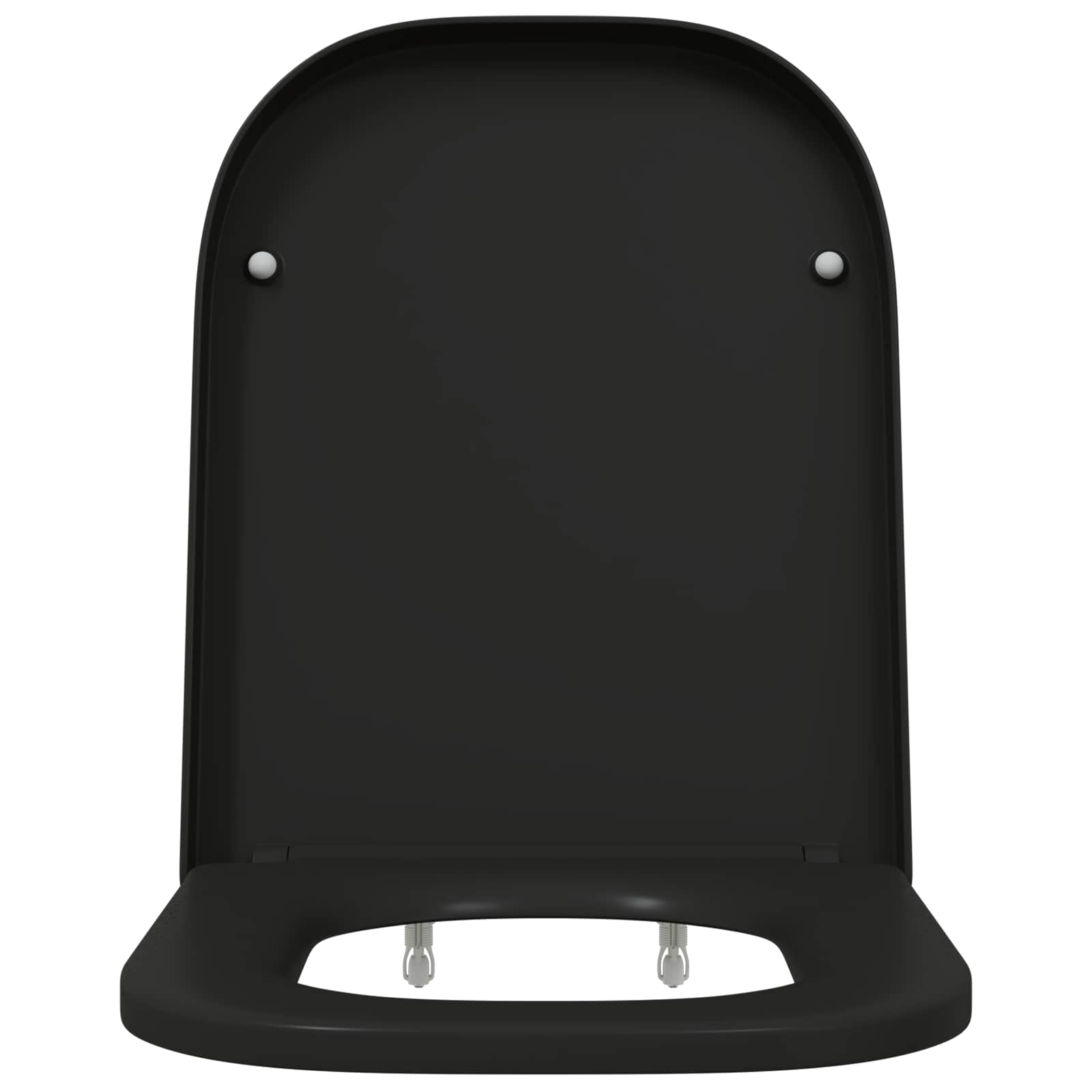 Vidaxx WC-Sitz schwarz 47,5 x 35 x 3,6 cm Duroplast