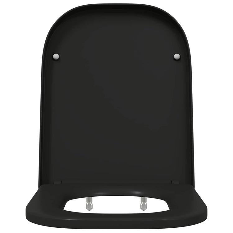 Vidaxx WC-Sitz schwarz 47,5 x 35 x 3,6 cm Duroplast