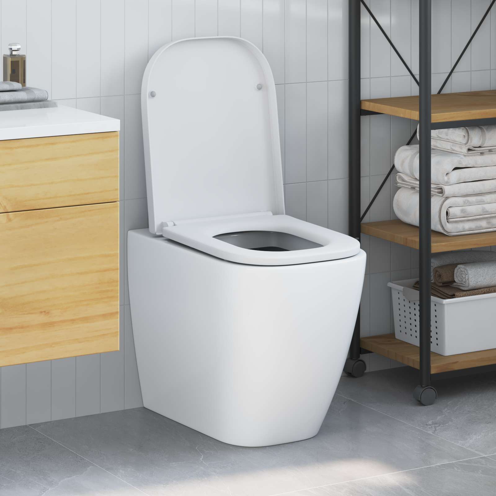 Vidaxx WC-Sitz weiß 47,5 x 35 x 3,6 cm Duroplast