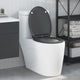Vidaxl WC-Sitz Anthrazit 47 x 37,5 x 3,8 cm Duroplast