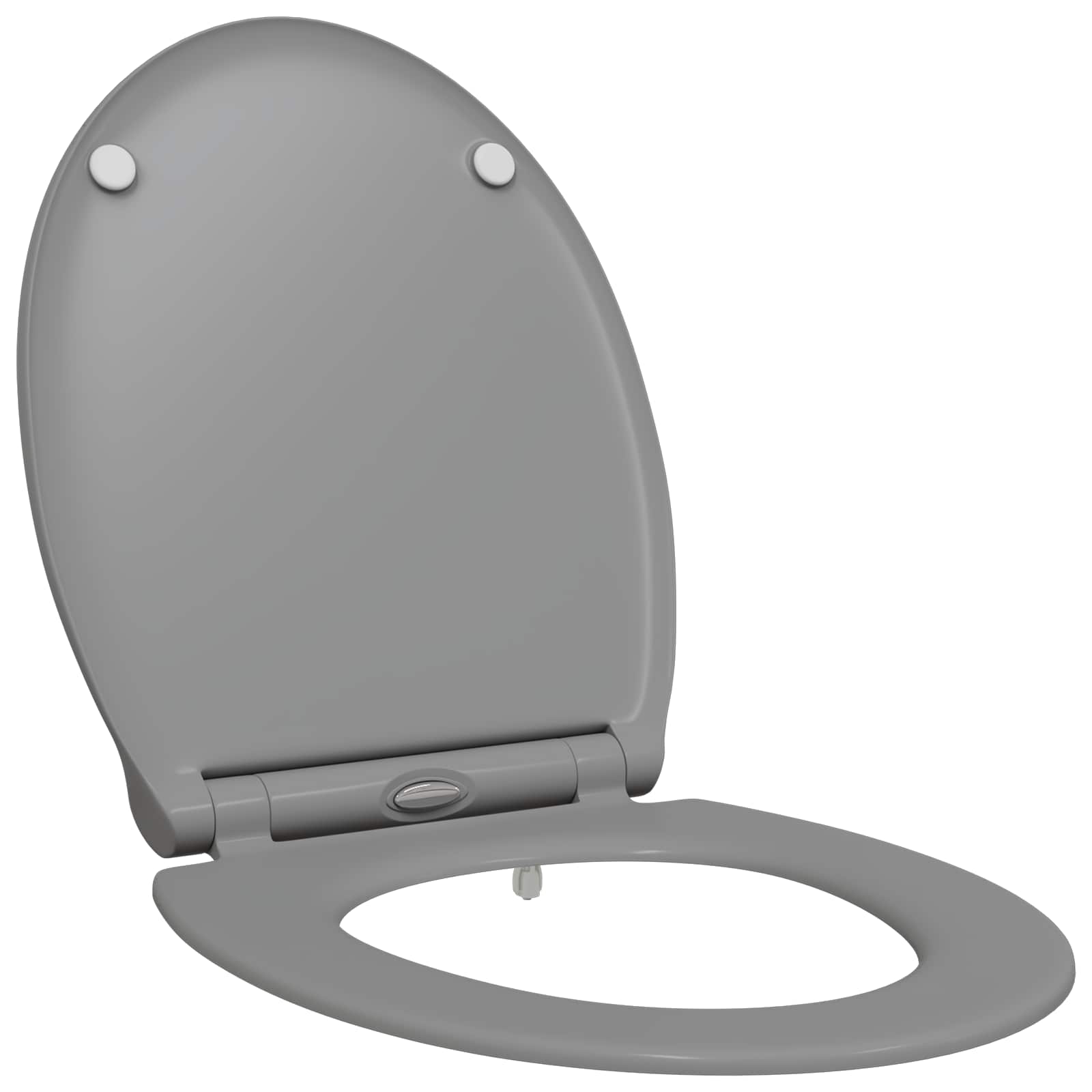 Vidaxx WC-Sitz grau 47 x 37,5 x 3,8 cm Duroplast