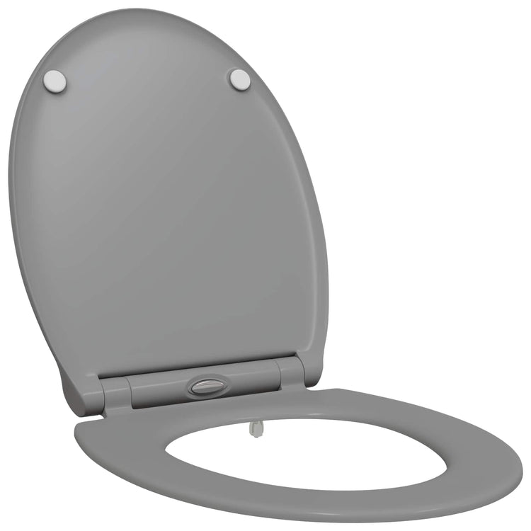 Vidaxx WC-Sitz grau 47 x 37,5 x 3,8 cm Duroplast