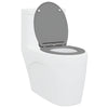 Vidaxx WC-Sitz grau 47 x 37,5 x 3,8 cm Duroplast