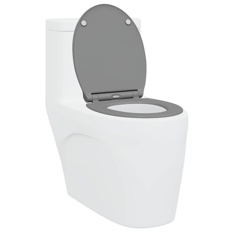 Vidaxx WC-Sitz grau 47 x 37,5 x 3,8 cm Duroplast