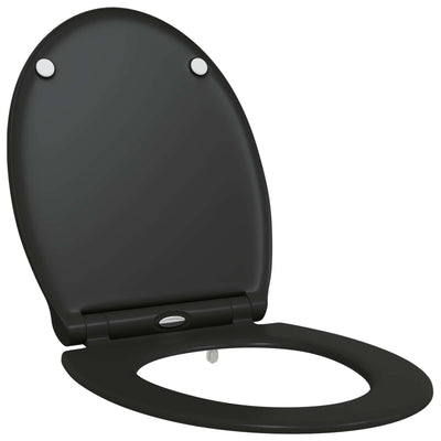 Vidaxx WC-Sitz schwarz 47 x 37,5 x 3,8 cm Duroplast