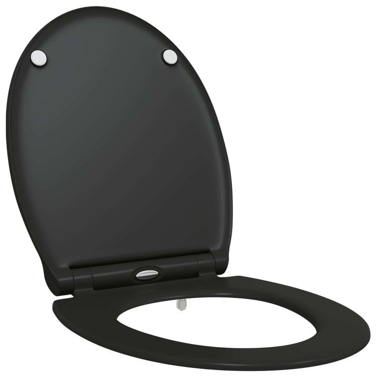Vidaxx WC-Sitz schwarz 47 x 37,5 x 3,8 cm Duroplast