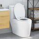 Vidaxl WC-Sitz weiß 47 x 37,5 x 3,8 cm Duroplast