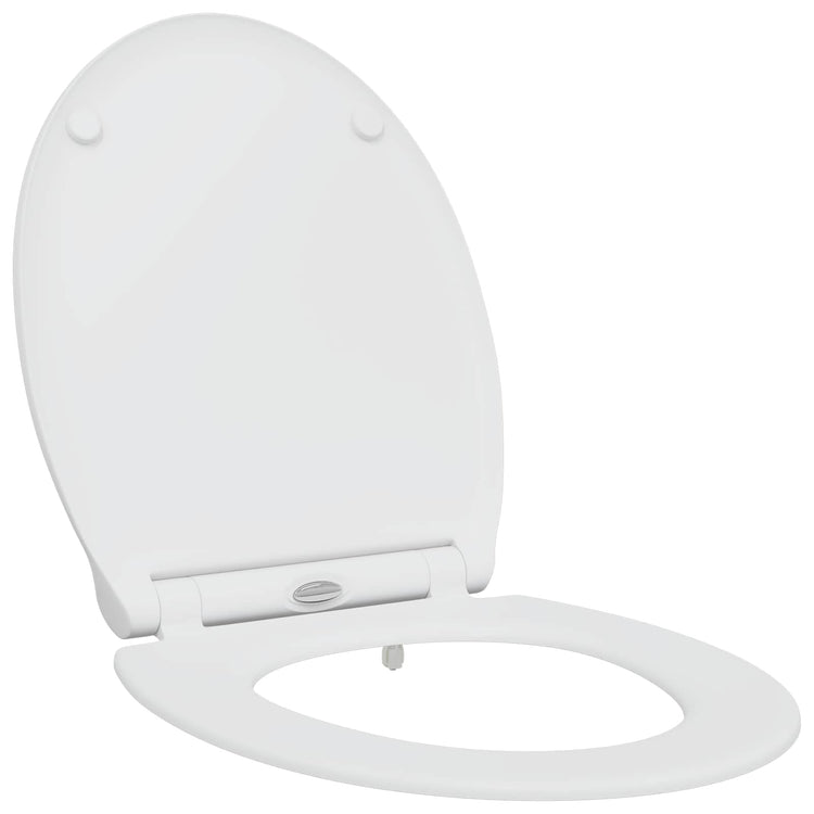 Vidaxl WC-Sitz weiß 47 x 37,5 x 3,8 cm Duroplast