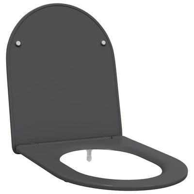 Vidaxl WC-Sitz Anthrazit 47 x 36 x 3,4 cm Duroplast