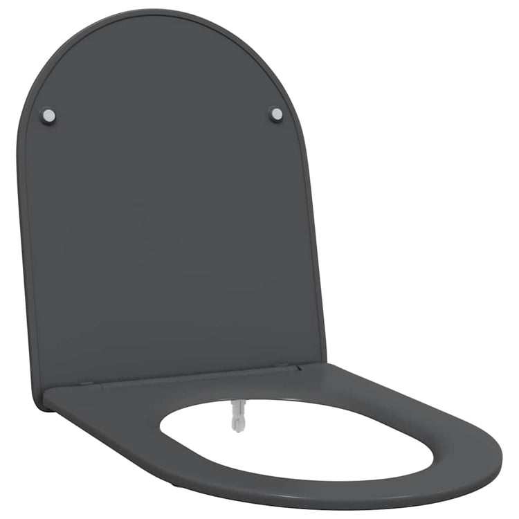 Vidaxl WC-Sitz Anthrazit 47 x 36 x 3,4 cm Duroplast