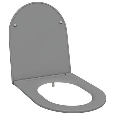 Vidaxl WC-Sitz grau 47 x 36 x 3,4 cm Duroplast
