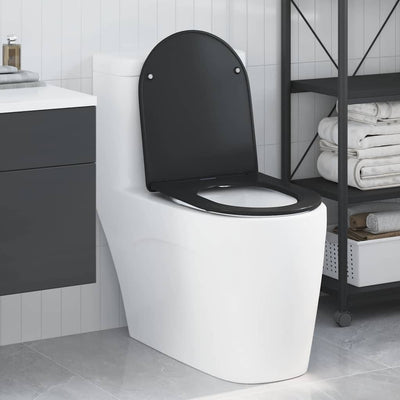 Vidaxx WC-Sitz schwarz 47 x 36 x 3,4 cm Duroplast
