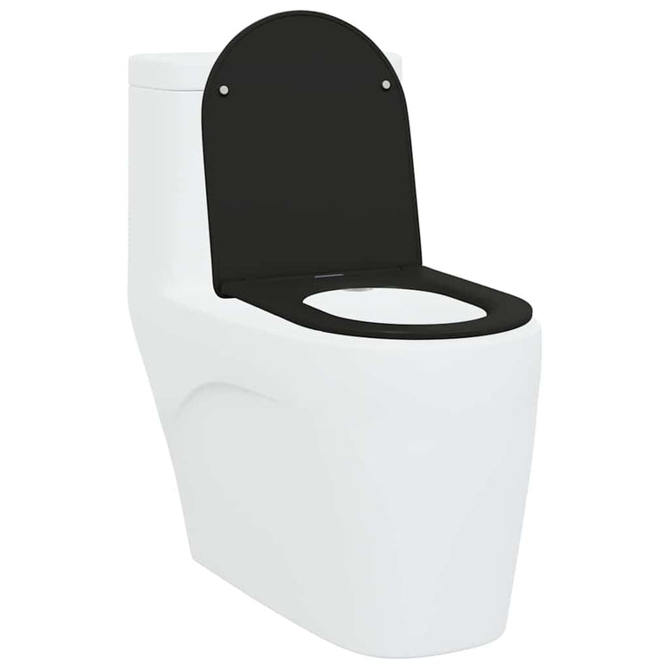 Vidaxx WC-Sitz schwarz 47 x 36 x 3,4 cm Duroplast