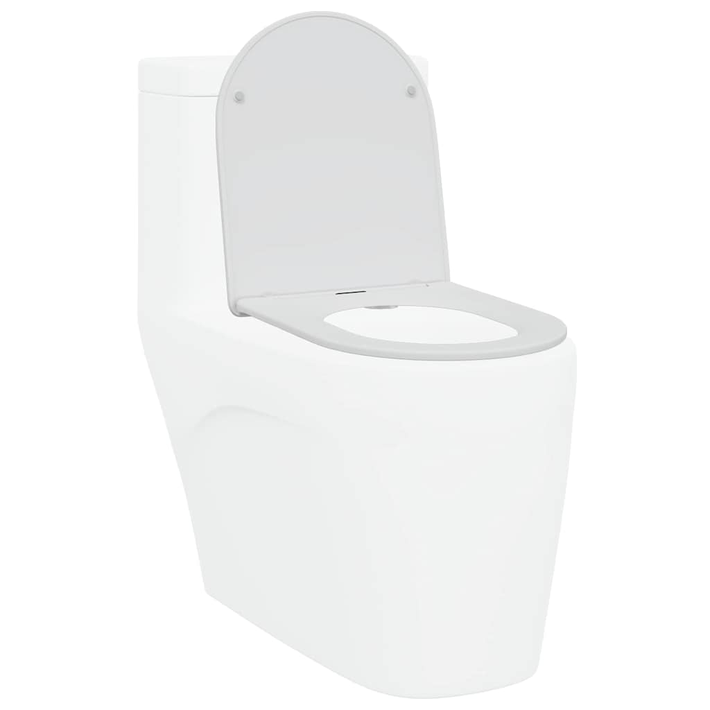 Vidaxl WC-Sitz weiß 47 x 36 x 3,4 cm Duroplast