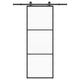 Vidaxx Schiebetür mit Beschlag 76x205 cm ESG-Glas und Aluminium