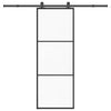 Vidaxx Schiebetür mit Beschlag 76x205 cm ESG-Glas und Aluminium