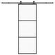 Vidaxx Schiebetür mit Beschlag 76x205 cm ESG-Glas und Aluminium