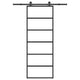 Vidaxx Schiebetür mit Beschlag 76x205 cm ESG-Glas und Aluminium