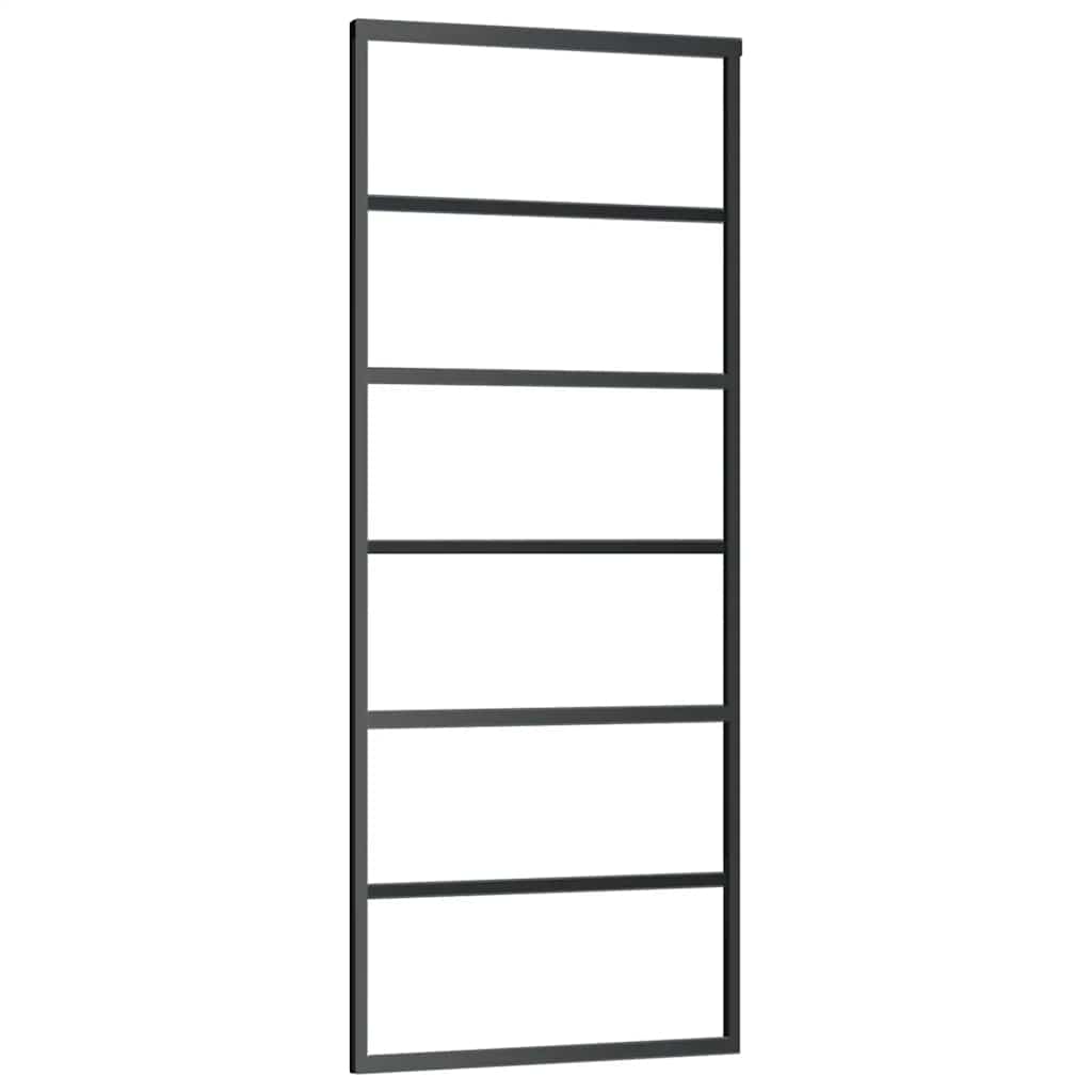 Vidaxx Schiebetür mit Beschlag 76x205 cm ESG-Glas und Aluminium