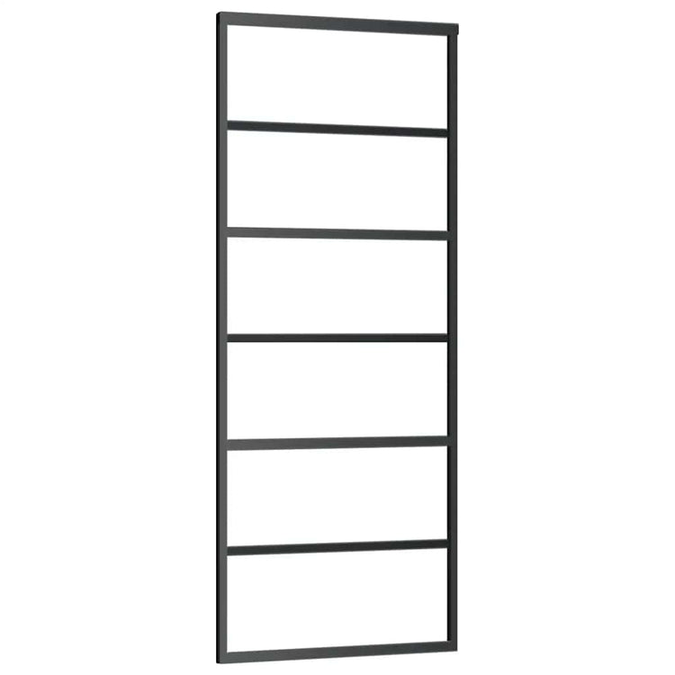 Vidaxx Schiebetür mit Beschlag 76x205 cm ESG-Glas und Aluminium