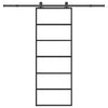 Vidaxx Schiebetür mit Beschlag 76x205 cm ESG-Glas und Aluminium