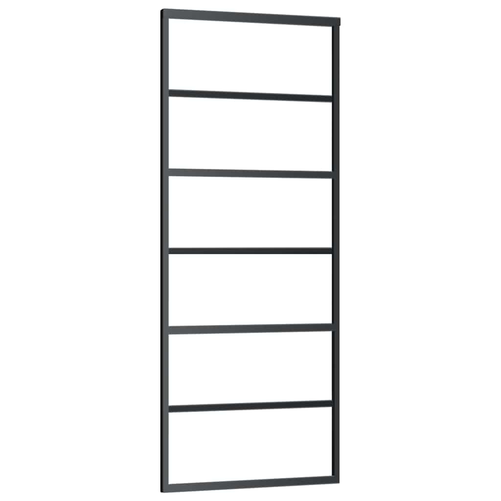 Vidaxx Schiebetür mit Beschlag 76x205 cm ESG-Glas und Aluminium