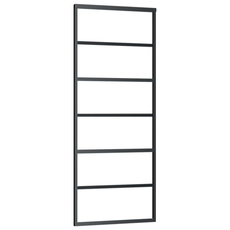 Vidaxx Schiebetür mit Beschlag 76x205 cm ESG-Glas und Aluminium