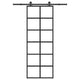Vidaxx Schiebetür mit Beschlag 76x205 cm ESG-Glas und Aluminium