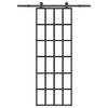 Vidaxx Schiebetür mit Beschlag 76x205 cm ESG-Glas und Aluminium