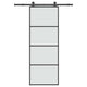 Vidaxx Schiebetür mit Beschlag 76x205 cm ESG-Glas und Aluminium