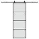 Vidaxx Schiebetür mit Beschlag 76x205 cm ESG-Glas und Aluminium