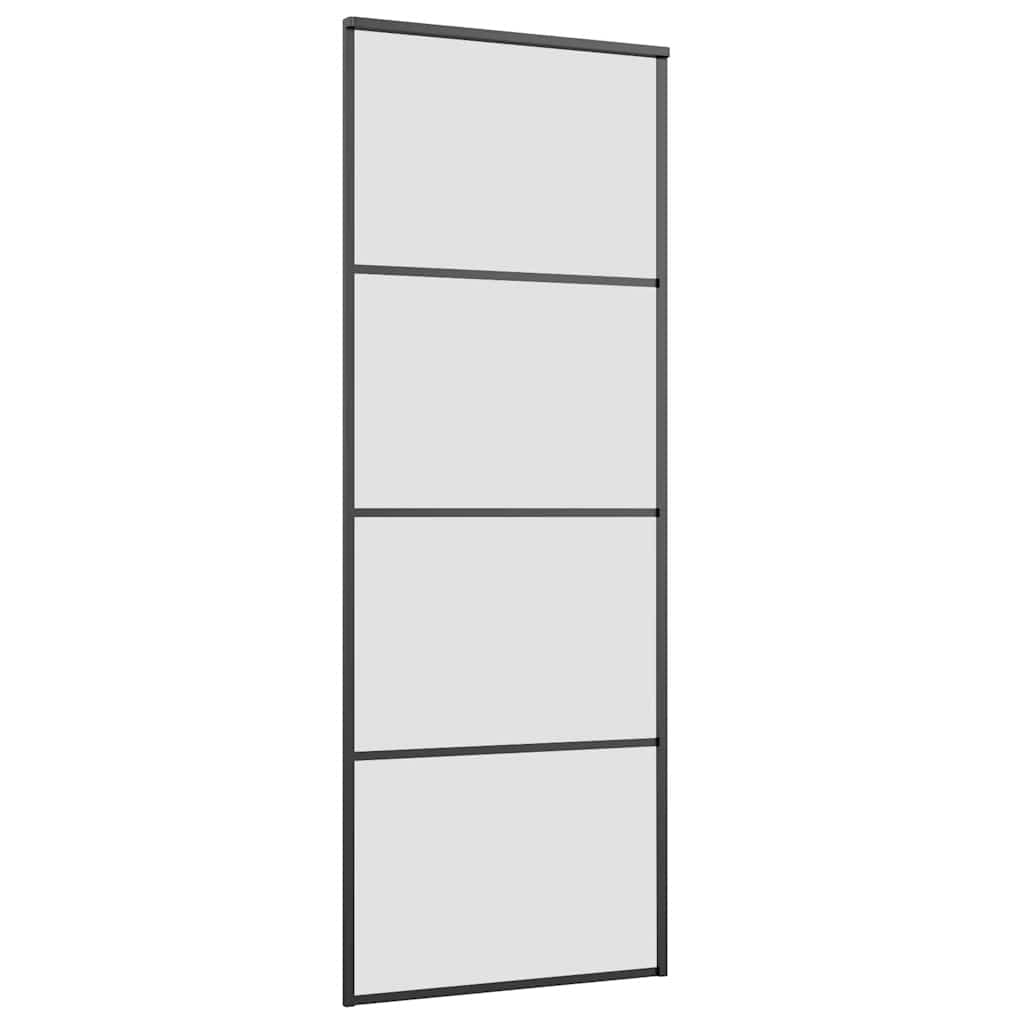 Vidaxx Schiebetür mit Beschlag 76x205 cm ESG-Glas und Aluminium